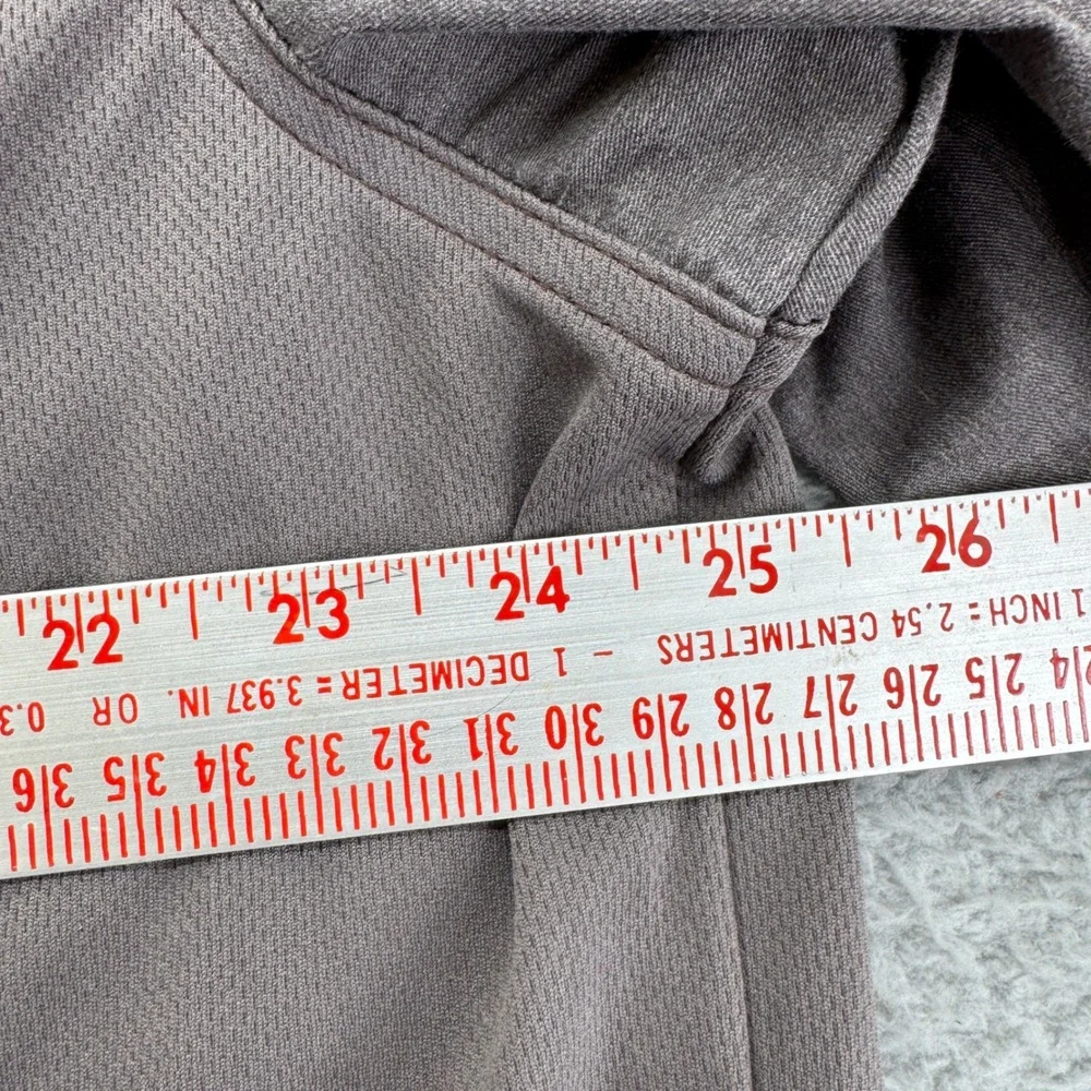 Chef Works Mens XL Chef Coat Jacket Gray‎ Long Sleeve Zip Up Work Uniform